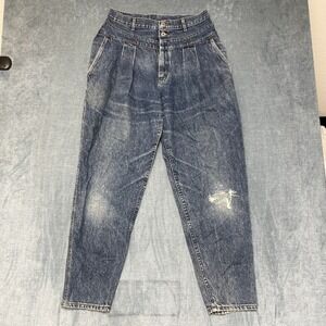 VTG Lee Jeans Women 32x31.5 Blue Denim Straight Leg Stretch